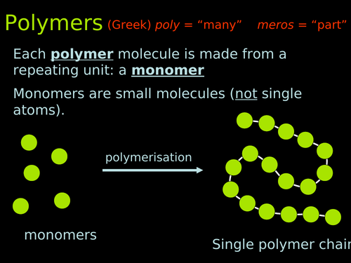 2019 GCSE AQA Chemistry unit 7: Organic Chemistry Natural Polymers