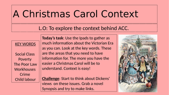 A Christmas Carol GCSE AQA Themes and Writers intention  Teaching
