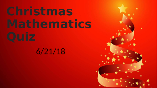 Christmas Mathematics questions