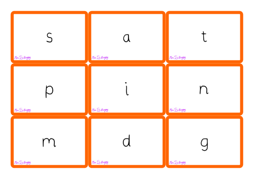 Phase 2 grapheme cards