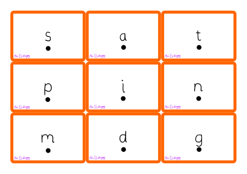 Phase 2 grapheme cards (with sound buttons)