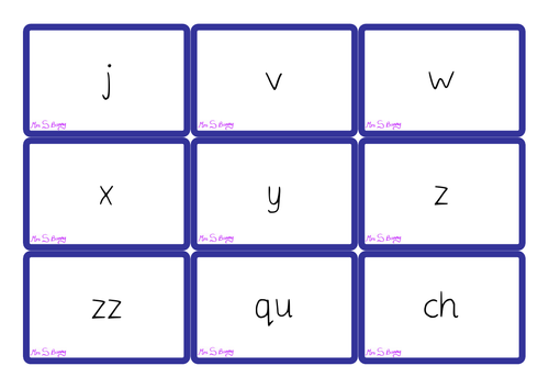 Phase 3 grapheme cards