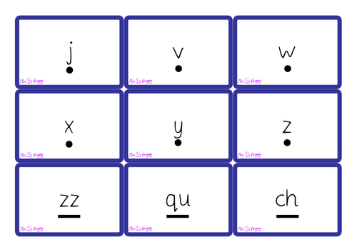 Phase 3 grapheme cards (with sound buttons)