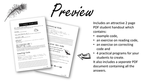 Python Input and Output Programming Challenges | Teaching Resources