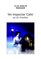 'An Inspector Calls' homework booklet (differentiated) | Teaching Resources