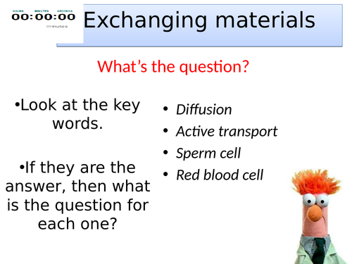 Topic 1 Exchanging materials AQA Trilogy