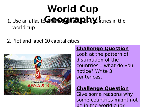 world cup geography assignment