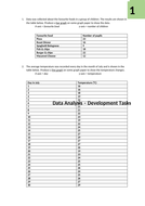 Data Analysis Worksheets | Teaching Resources