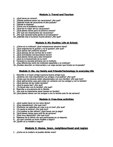 spanish-9-1-oral-writing-exams-exemplar-questions-answers