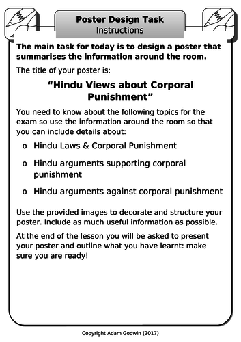 Corporal Punishment Hindu Views Gcse Rs Hinduism Religion Crime 