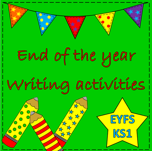 End of the year writing activities- summer writing