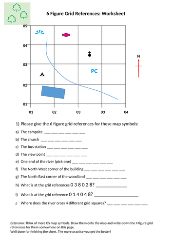 6-figure grid references