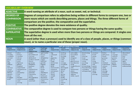 ADJECTIVES - DEGREES OF COMPARISON RULES: HANDOUT by john421969 ...