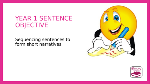 Year 1 Sequencing sentences to form short narratives: PPT Lesson