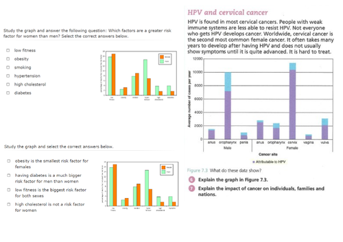 Topic 2 Non-communicable disease AQA trilogy