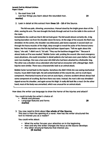 aqa-gcse-english-language-paper-1-exams-teaching-resources