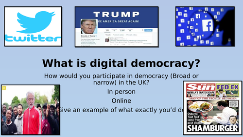 Edexcel Citizenship 9-1 Theme D What is Digital Democracy