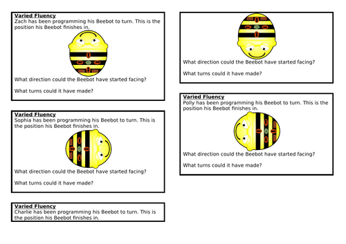 Describing turns, Summer block 3, Year 1