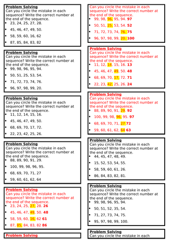 Counting to 100, Summer block 4, Year 1