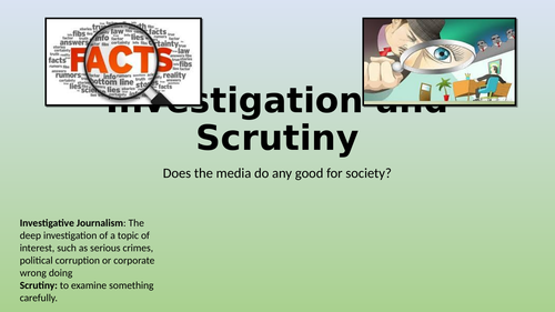 Edexcel Citizenship 9-1 Theme D Investigation and Scrutiny