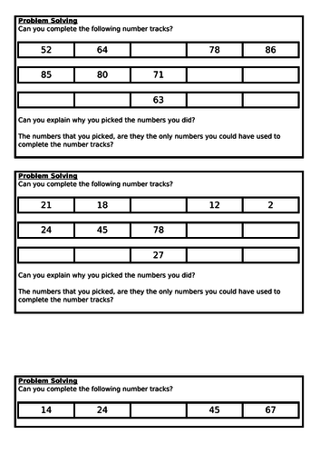 Ordering numbers, Summer block 4, Year 1