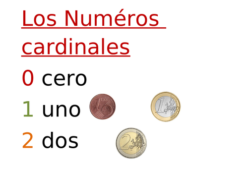 Los numeros espanoles