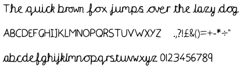 Cursive font