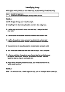 Irony InfoSheet and 2 Irony Worksheets GCSE Language Literature