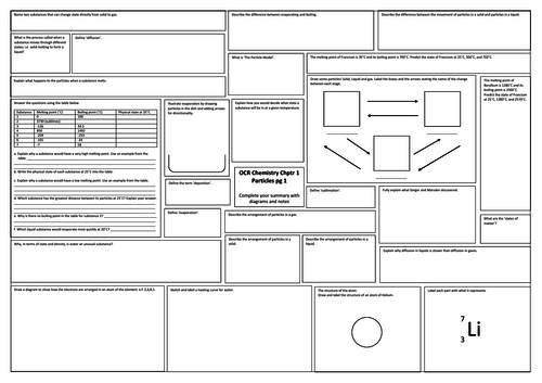 OCR Chemistry Revision Mat 9-1 (pgs 1 - 35)