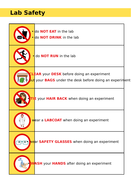 Lab safety rules - Worksheet (KS2/3/4/5) | Teaching Resources