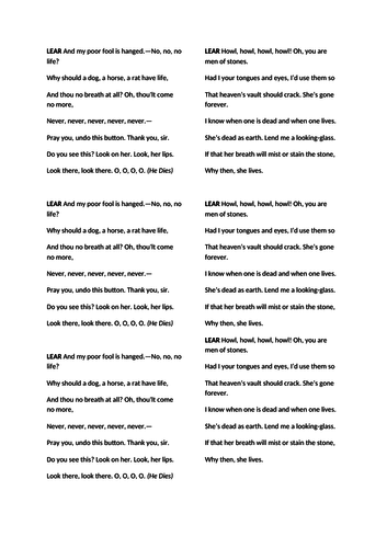 Exploring Shakespeare - Lesson 6