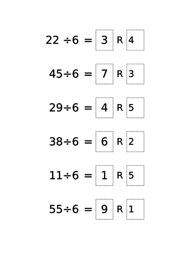 Division with Remainders | Teaching Resources