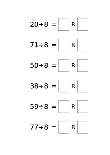 Division with Remainders | Teaching Resources
