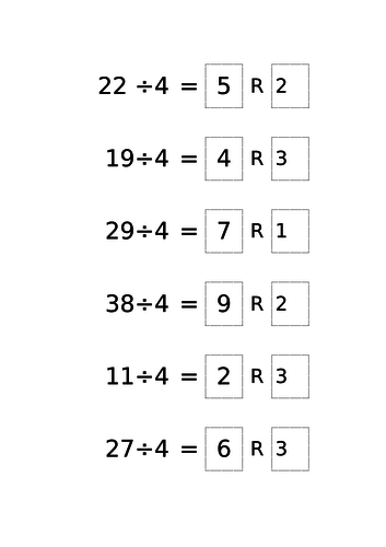 Division with Remainders | Teaching Resources