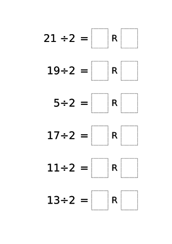 Division with Remainders | Teaching Resources