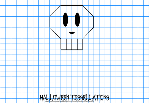 Halloween Maths Skull Tessellation Activity Teaching Resources