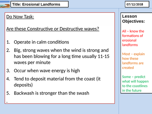 Lesson 3 - Erosional Landforms