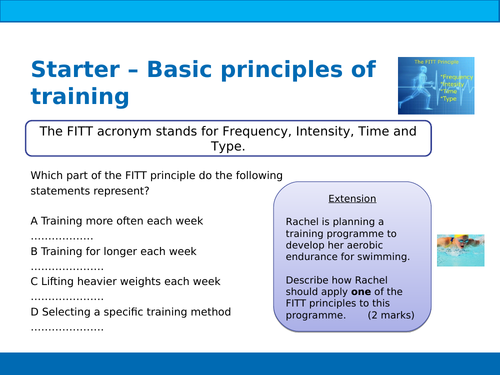 BTEC Sport Unit 5 Principles of Training