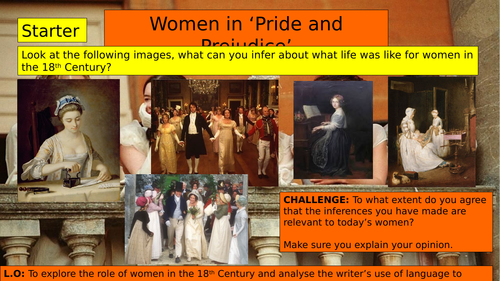 (KS3 7/8/9) Women in 'Pride and Prejudice'