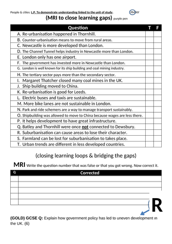 gap bridging mri top up true false geography test diversity uk 1-9 gcse