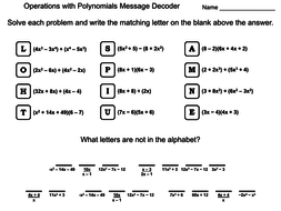 Multiplying A Polynomial By A Monomial Worksheet Answers - Worksheet List