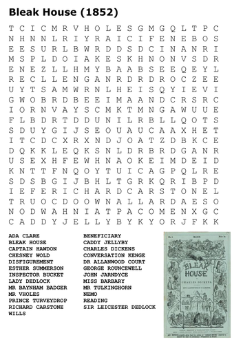 Bleak House Word Search