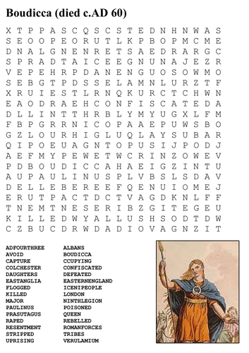 Boudicca Word Search