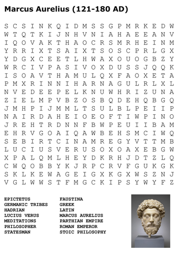 Marcus Aurelius Word Search