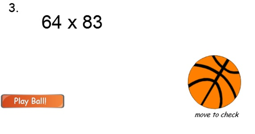 Math Multiplication Basketball Smart Board game (2 digits x 2 digits ...