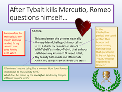 Romeo and Juliet - Tybalt Act 3 Scene 1 | Teaching Resources