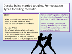 Romeo and Juliet - Tybalt Act 3 Scene 1 | Teaching Resources