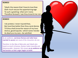 Romeo and Juliet - Tybalt Act 3 Scene 1 | Teaching Resources