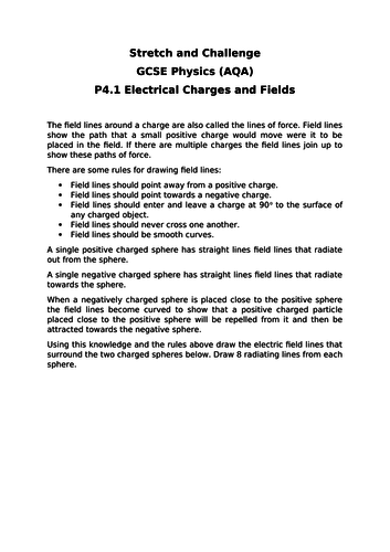 AQA Physics GCSE P4 (Electric Circuits) - Gifted and Talented Resource Worksheets