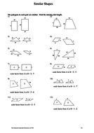 GCSE Maths Similar Shapes Revision | Teaching Resources